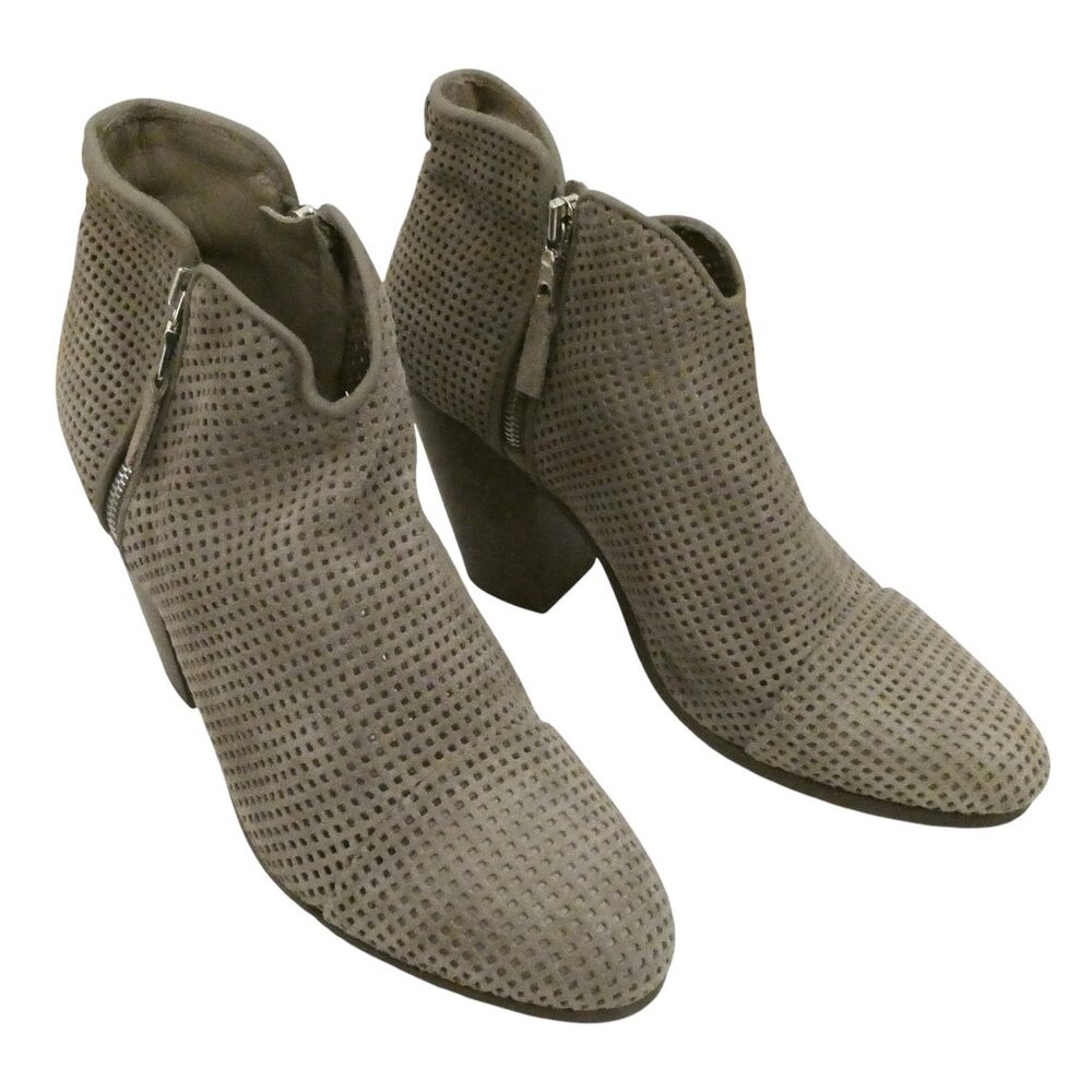 RAG & BONE Margot Perf Suede ankle boots IT 41 US 10.5 Taupe